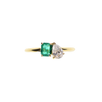 Alexandria Emerald Diamond Ring