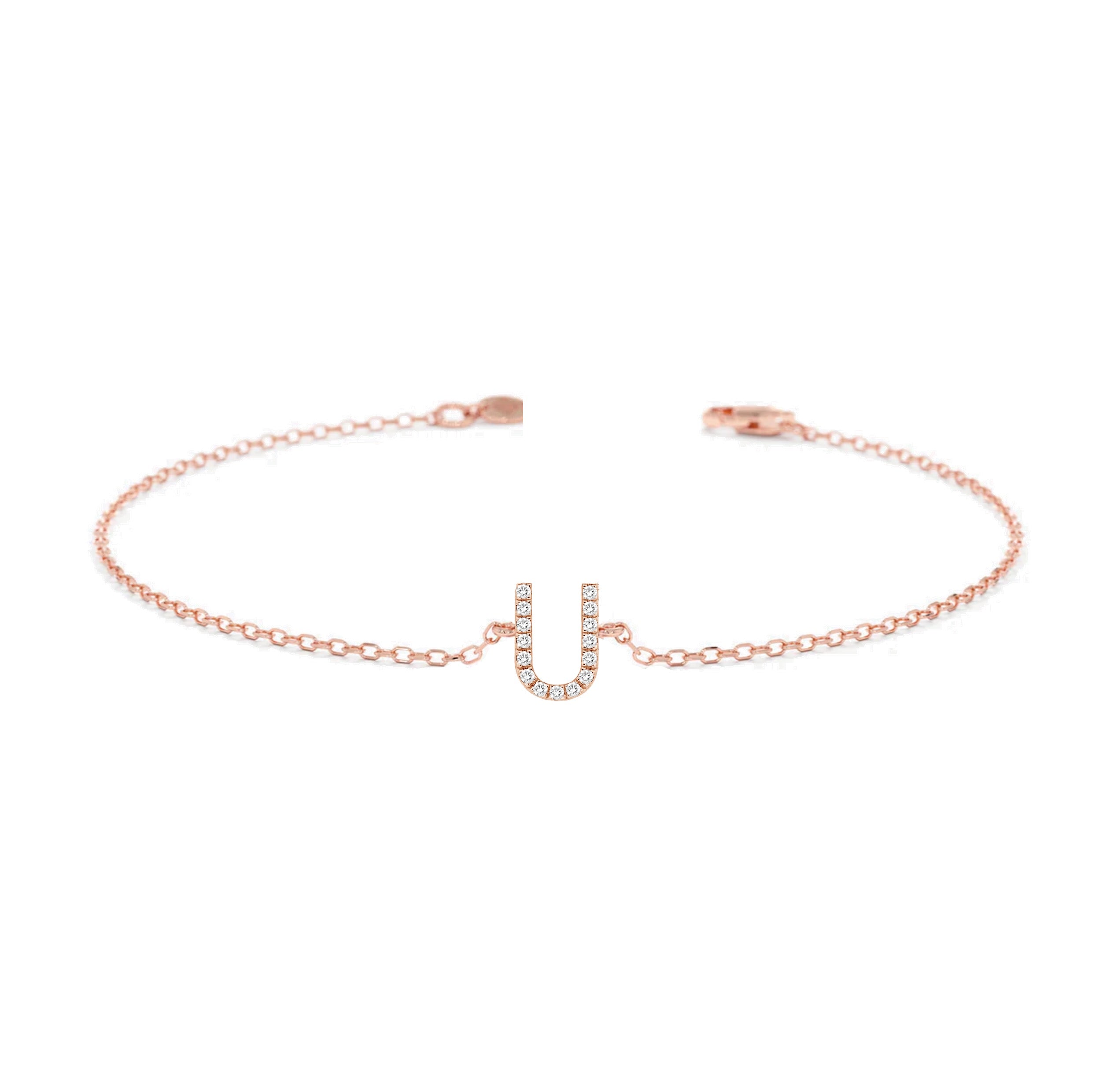 Alphabet Diamond Bracelet