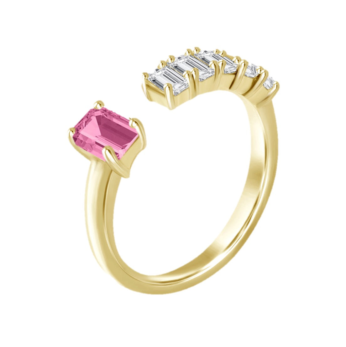 Valerie Pink Sapphire Diamond Ring