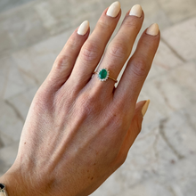 Load image into Gallery viewer, Verona Emerald Diamond Ring
