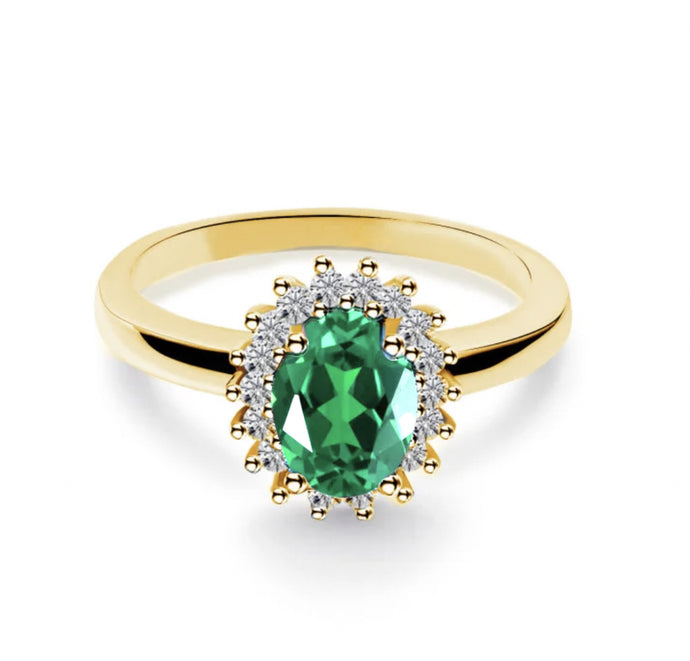 Verona Emerald Diamond Ring