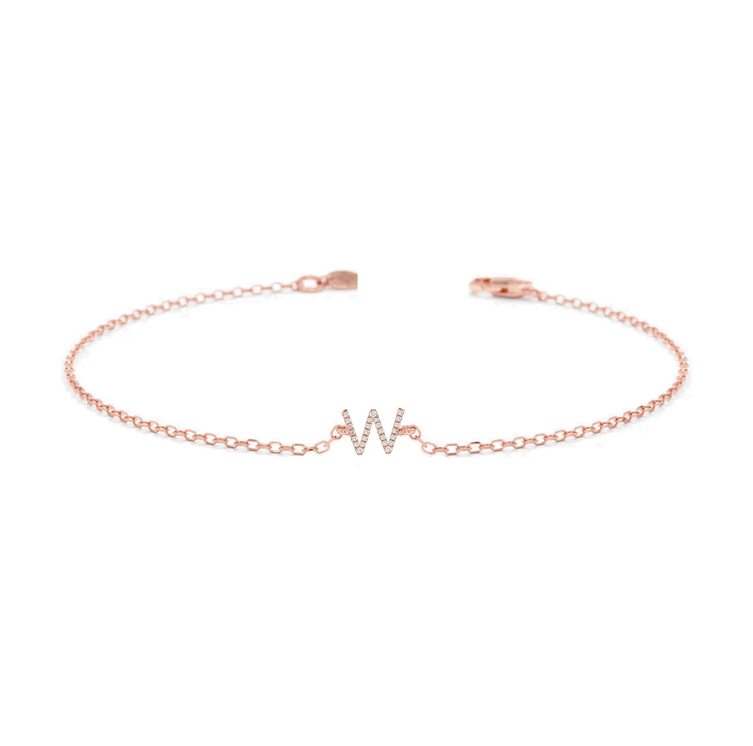 Alphabet Diamond Bracelet