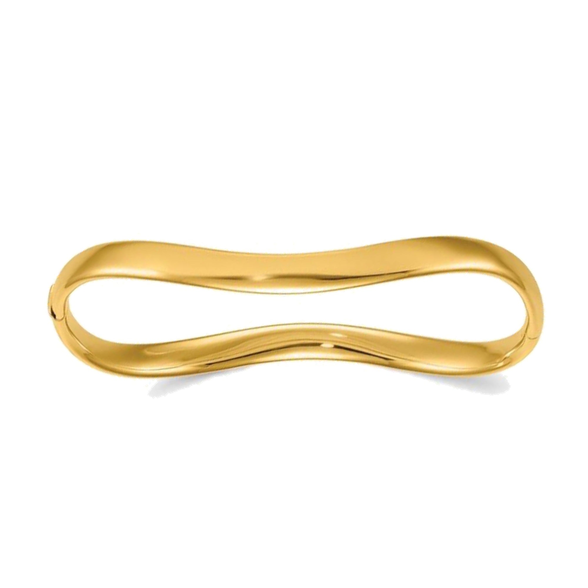 Gold Wavy Bangle