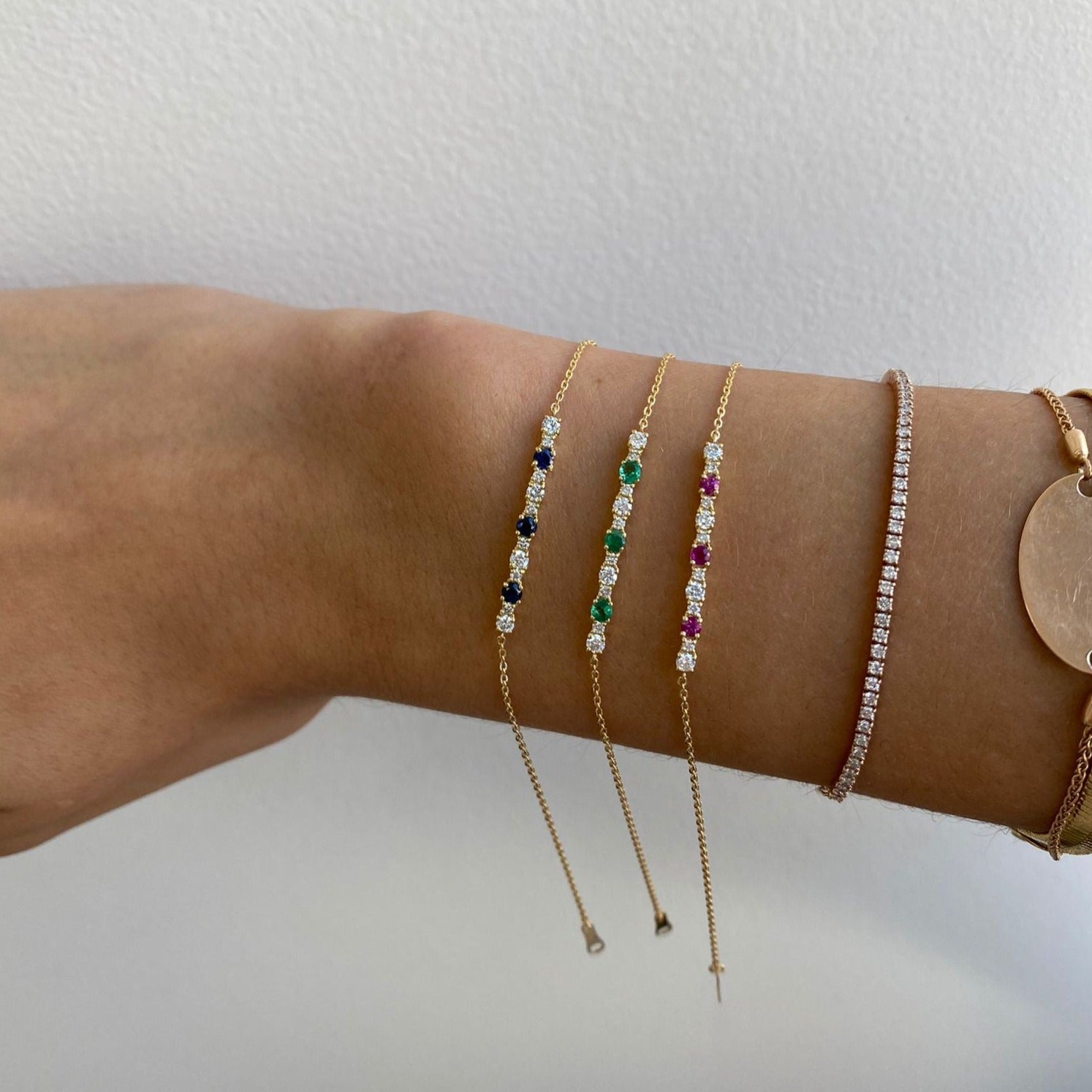 Amelie Ruby Diamond Bracelet