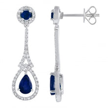 Load image into Gallery viewer, Ofelia Sapphire Diamond Earrings

