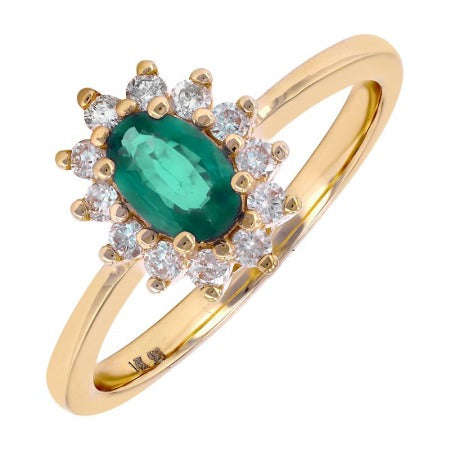 Core Emerald Diamond Ring