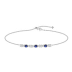 Olympia Diamond Sapphire Bracelet