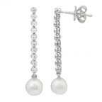 Selena Diamond Pearl Earrings