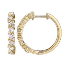 Load image into Gallery viewer, Fergie Multi Shape Diamond Hoops
