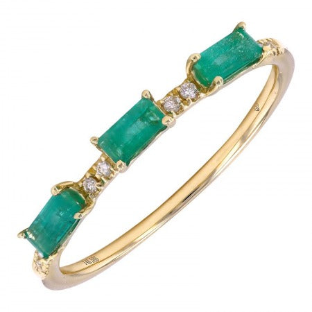 Florencia Emerald Diamond Ring