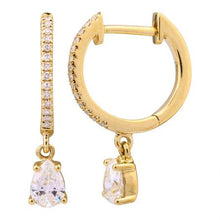 Load image into Gallery viewer, Mariella Pear Diamond Earrings
