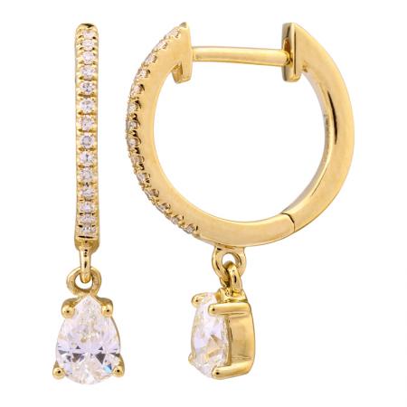 Mariella Pear Diamond Earrings