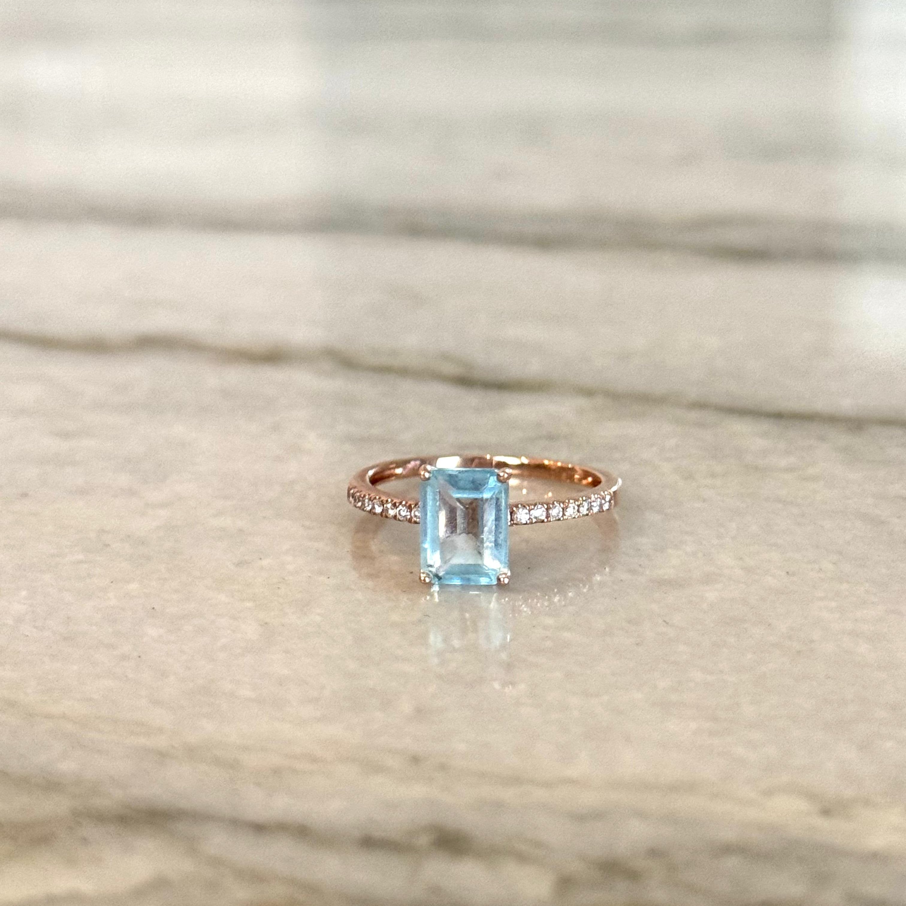 Celeste Blue Topaz Ring