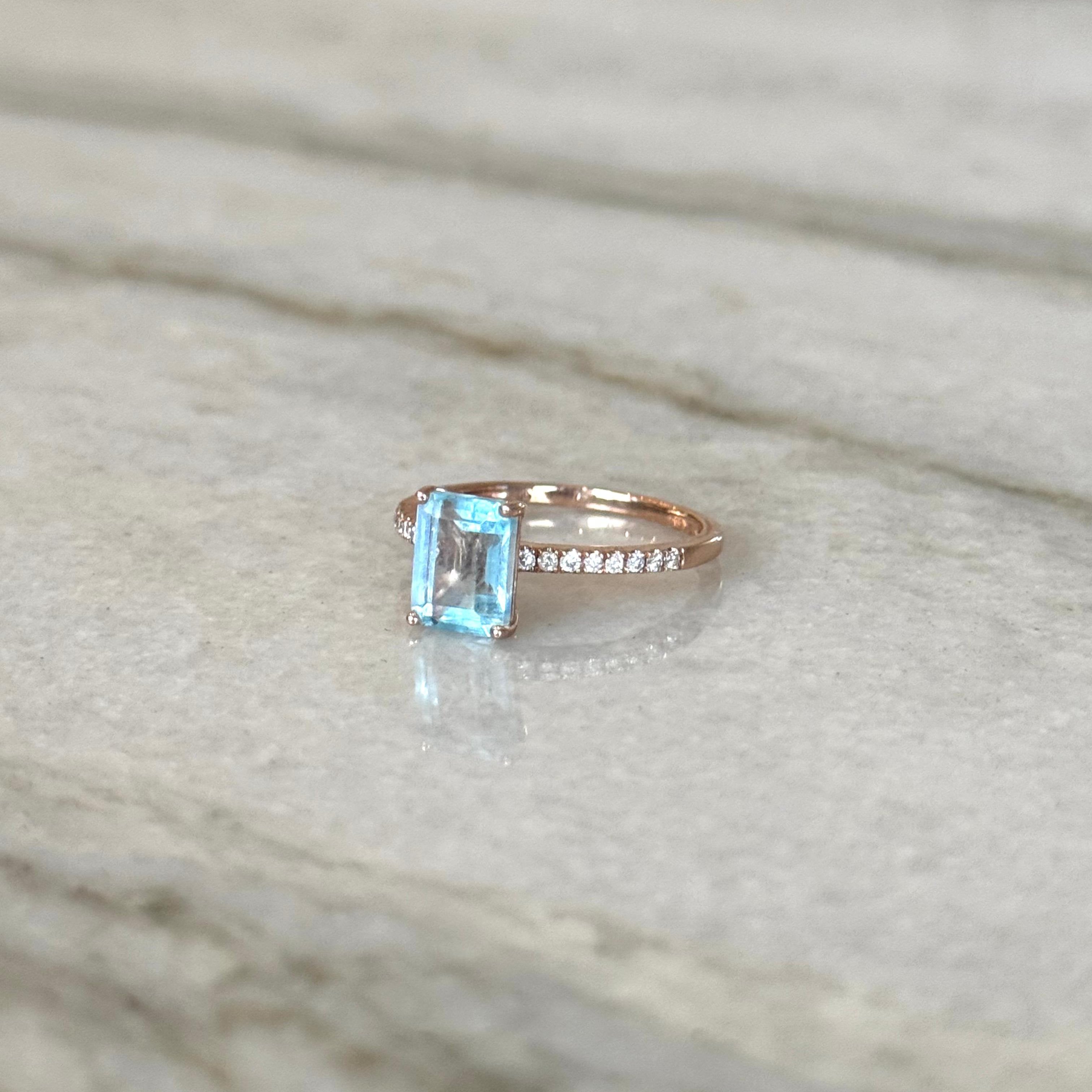 Celeste Blue Topaz Ring