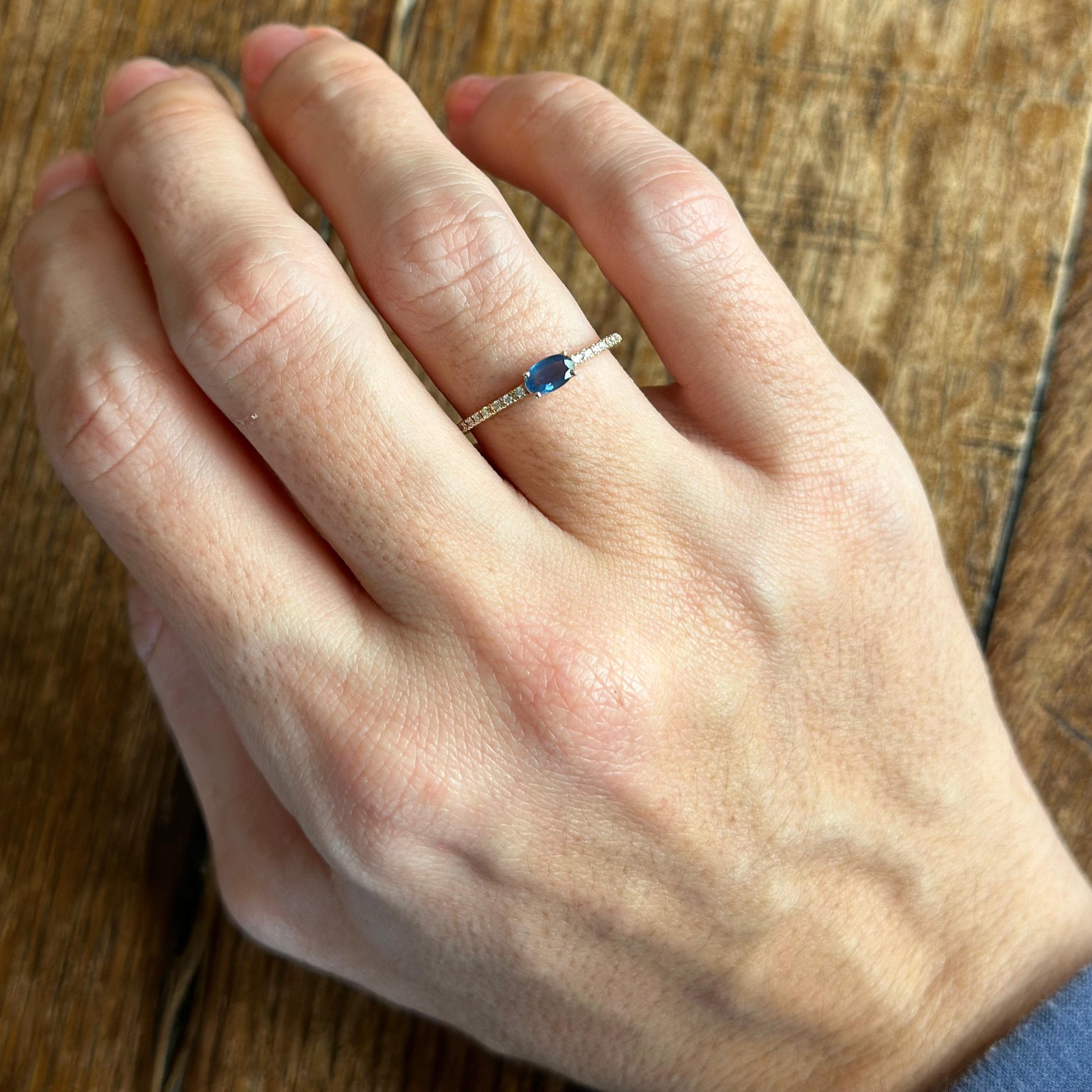 Griselda Sapphire Diamond Ring