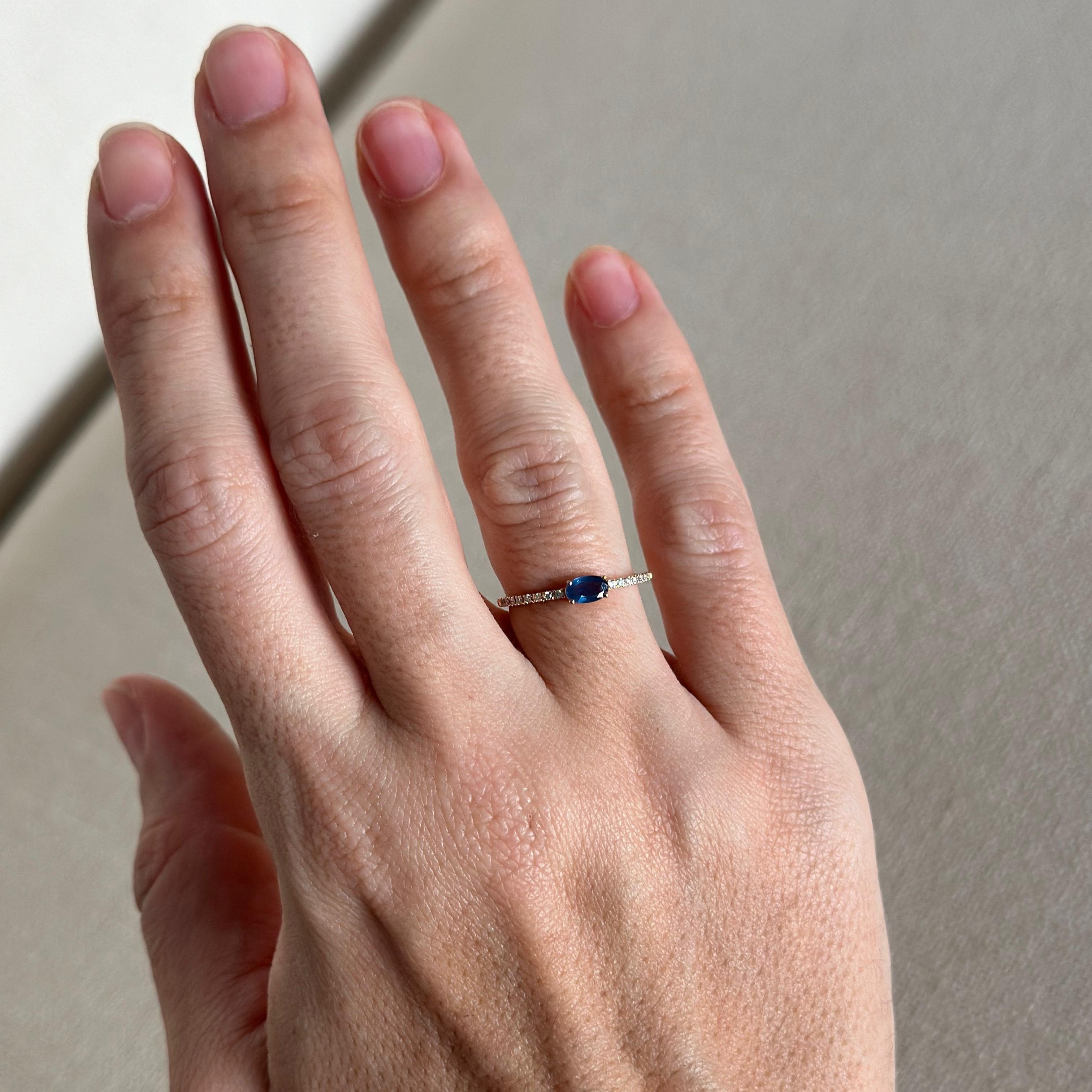 Griselda Sapphire Diamond Ring