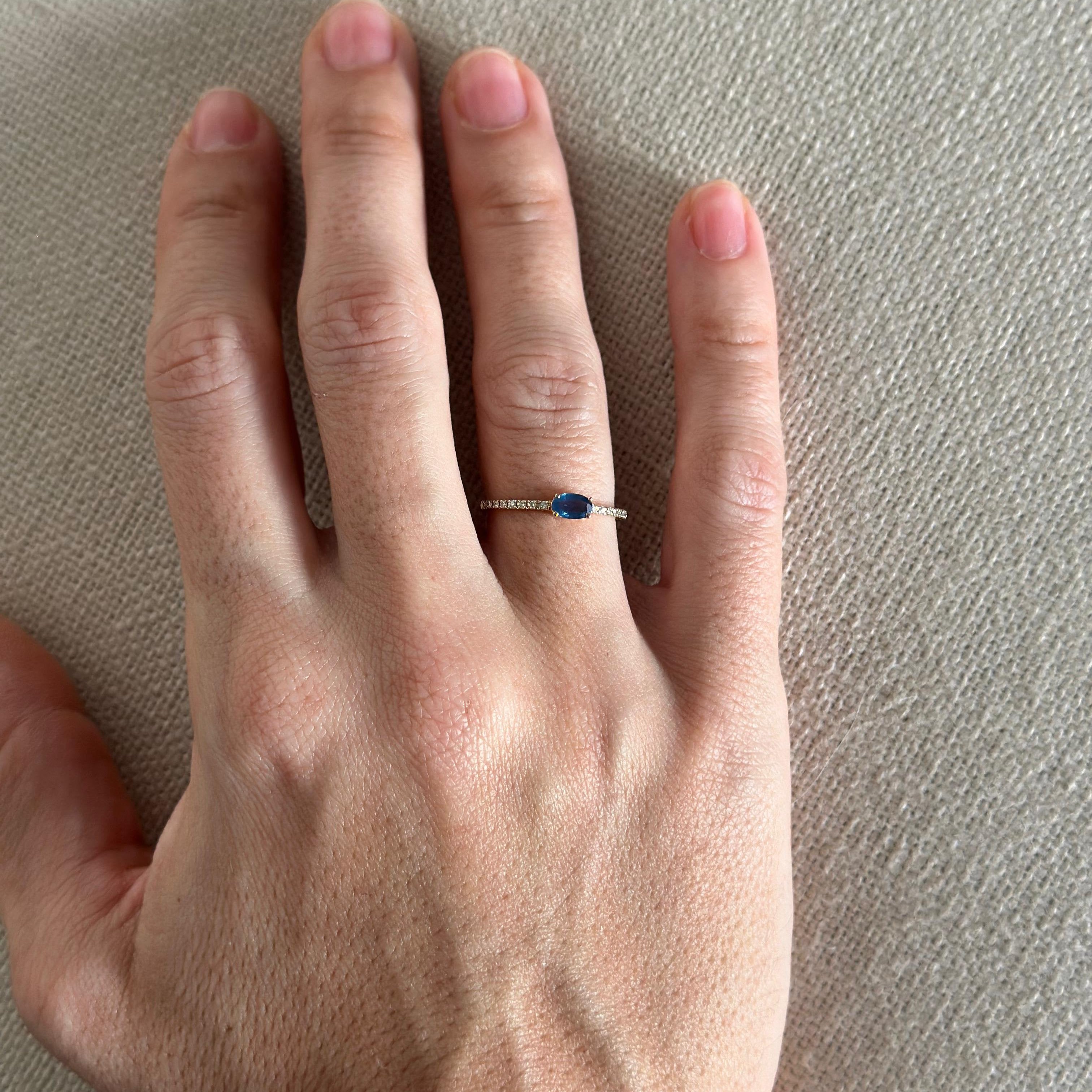 Griselda Sapphire Diamond Ring