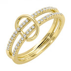 Nala Charm Bail Diamond Ring