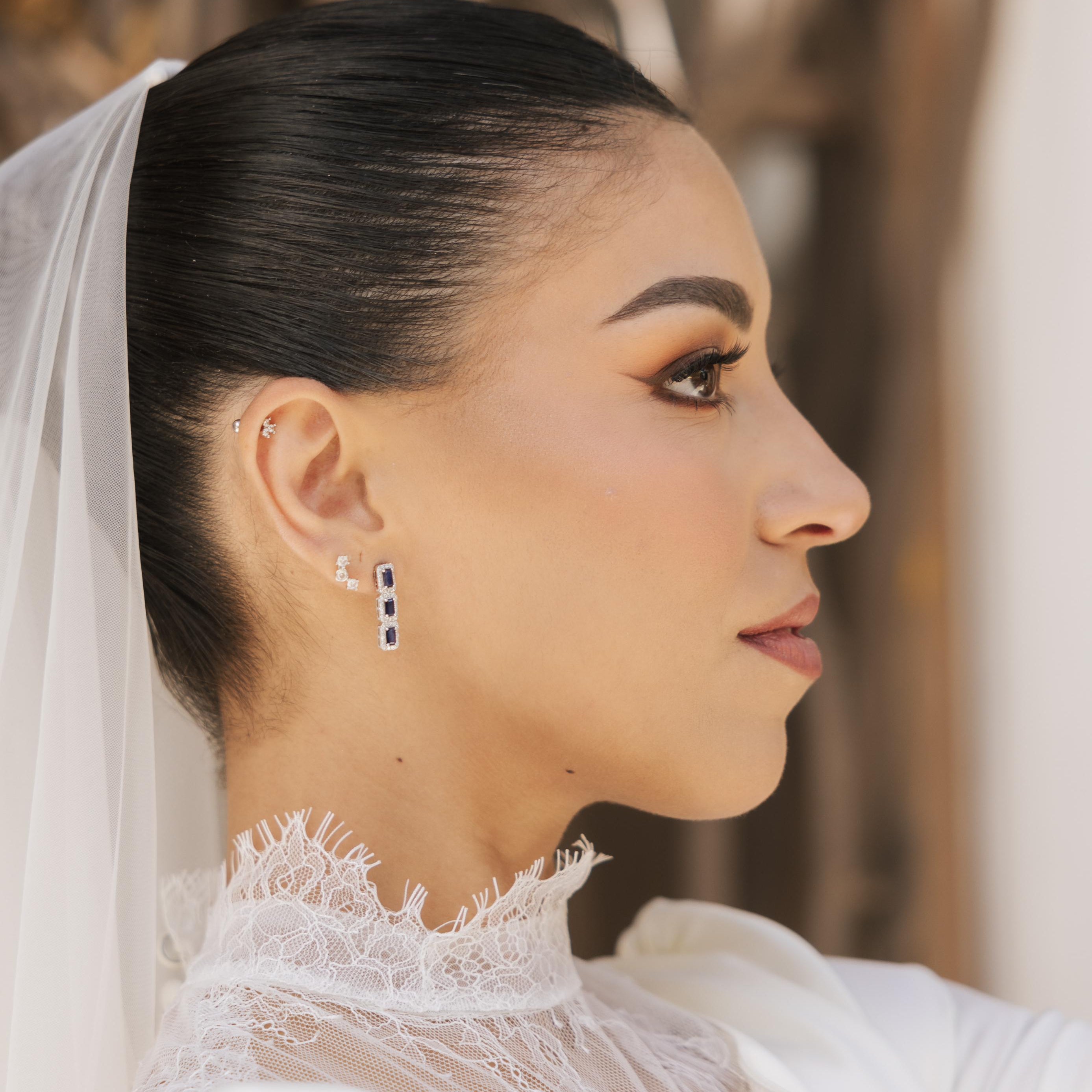 Megara Sapphire Diamond Earrings