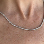 Lilian Diamond Straight Tennis Necklace 4.0 ct.