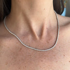 Lilian Diamond Straight Tennis Necklace 4.0 ct.