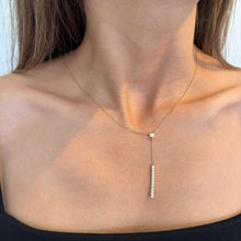 Load image into Gallery viewer, Octavia Diamond Lariat Necklace
