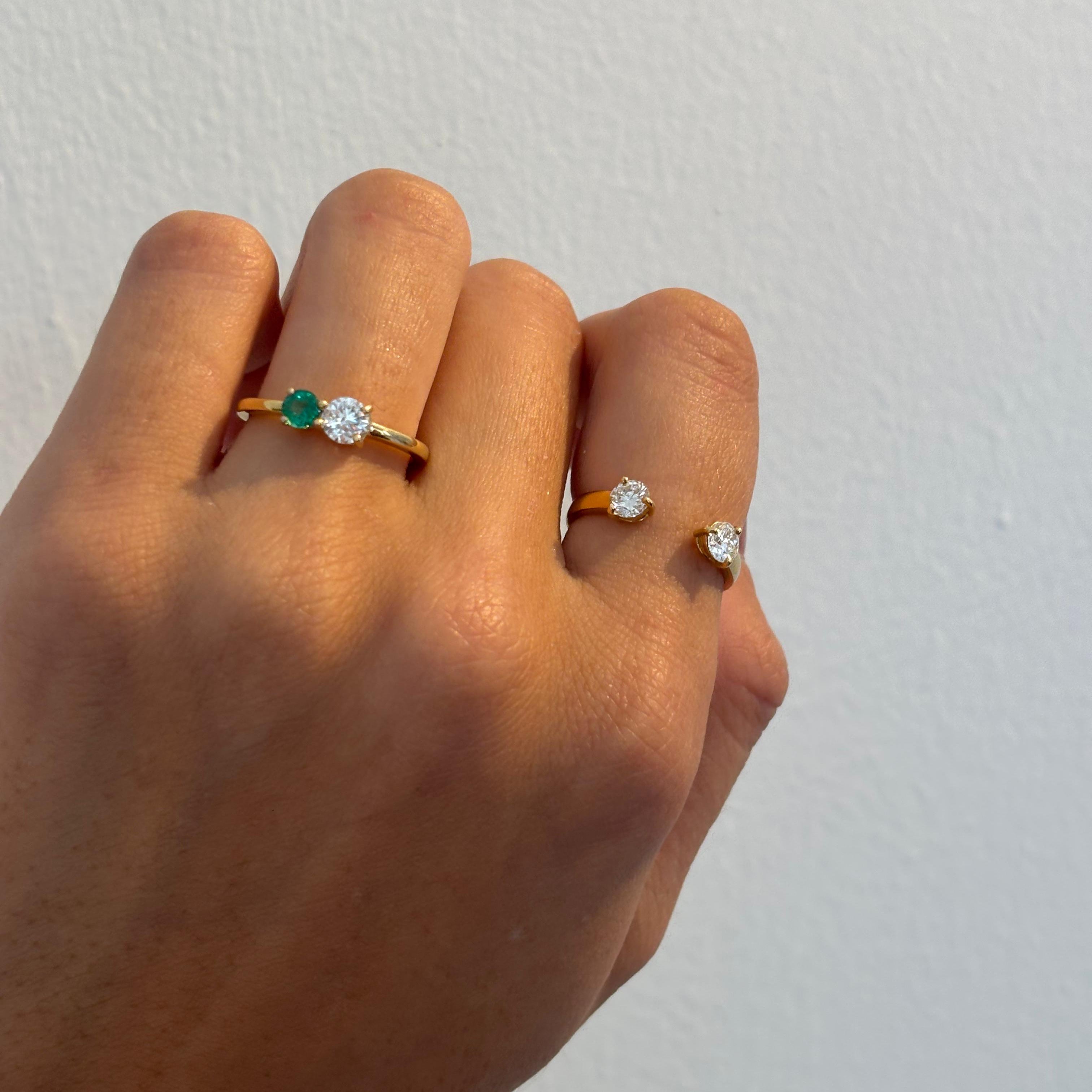 Forever Emerald Diamond Ring