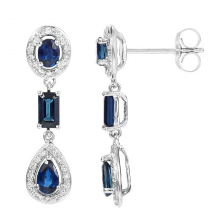 Juliana Sapphire Diamond Earrings