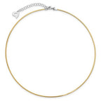 Mercedes Reversible Two Tones Collar Necklace