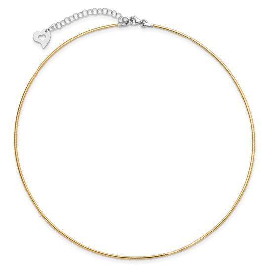 Mercedes Reversible Two Tones Collar Necklace