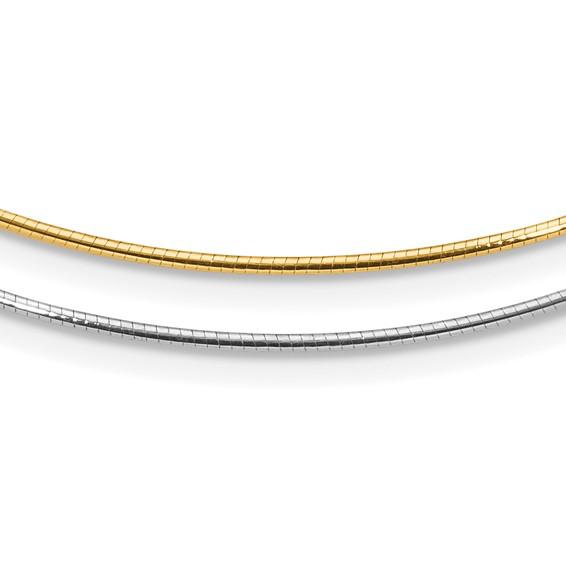 Mercedes Reversible Two Tones Collar Necklace