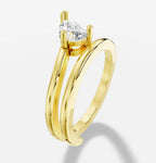 The Mimi Pear Shape Pinky Ring