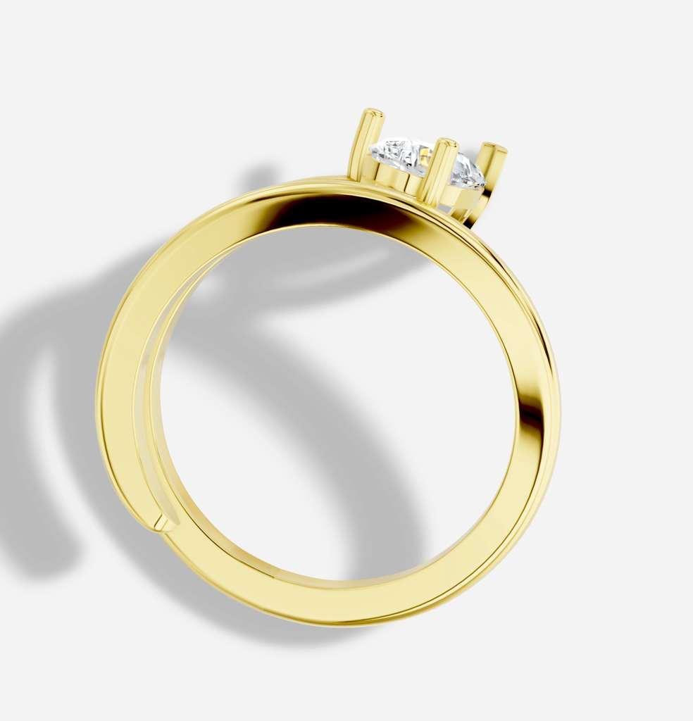 The Mimi Pear Shape Pinky Ring