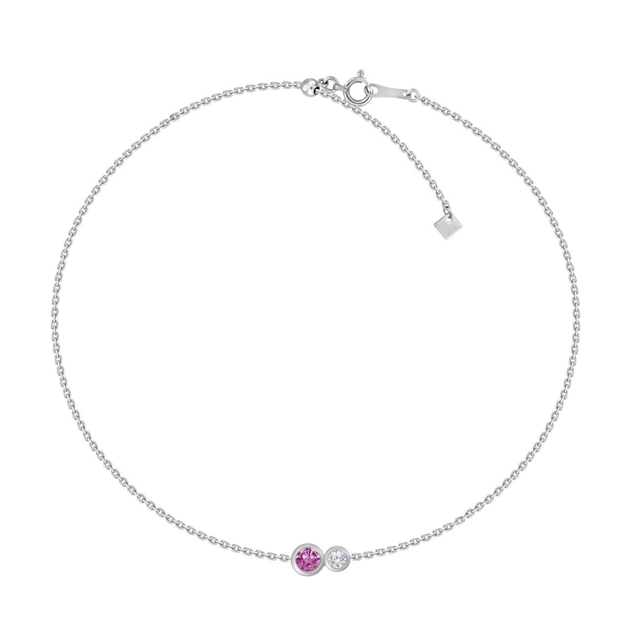 Marea Pink Sapphire Diamond Bracelet