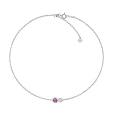 Load image into Gallery viewer, Marea Pink Sapphire Diamond Bracelet
