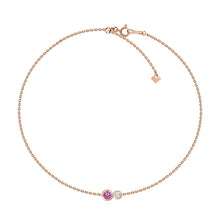 Load image into Gallery viewer, Marea Pink Sapphire Diamond Bracelet
