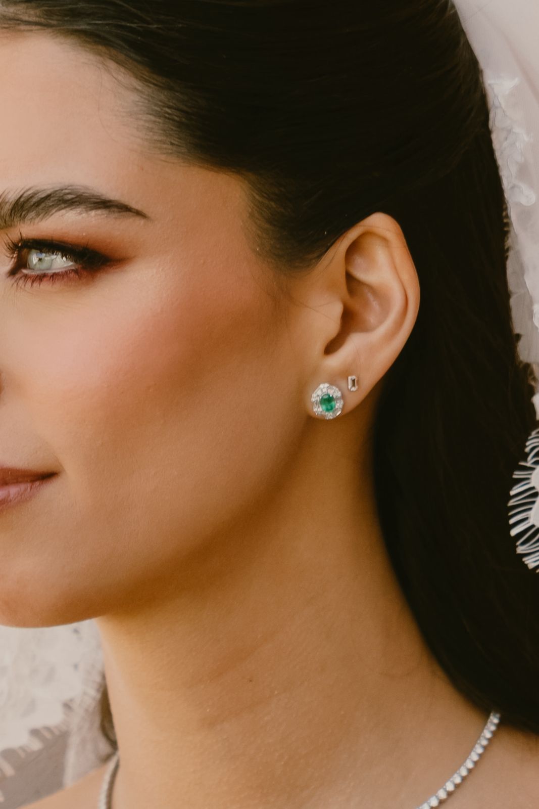 Isadora Emerald and Diamonds Studs