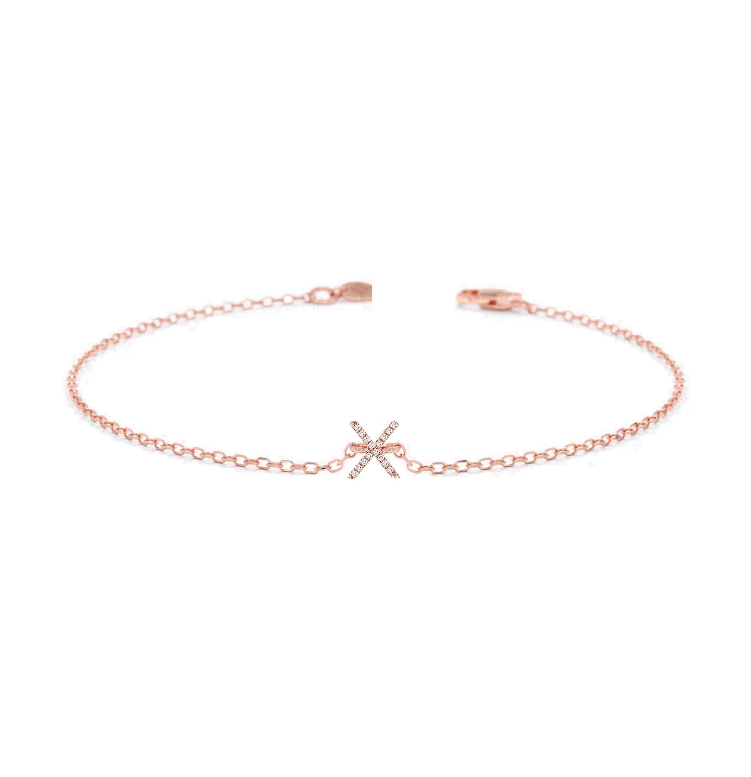 Alphabet Diamond Bracelet