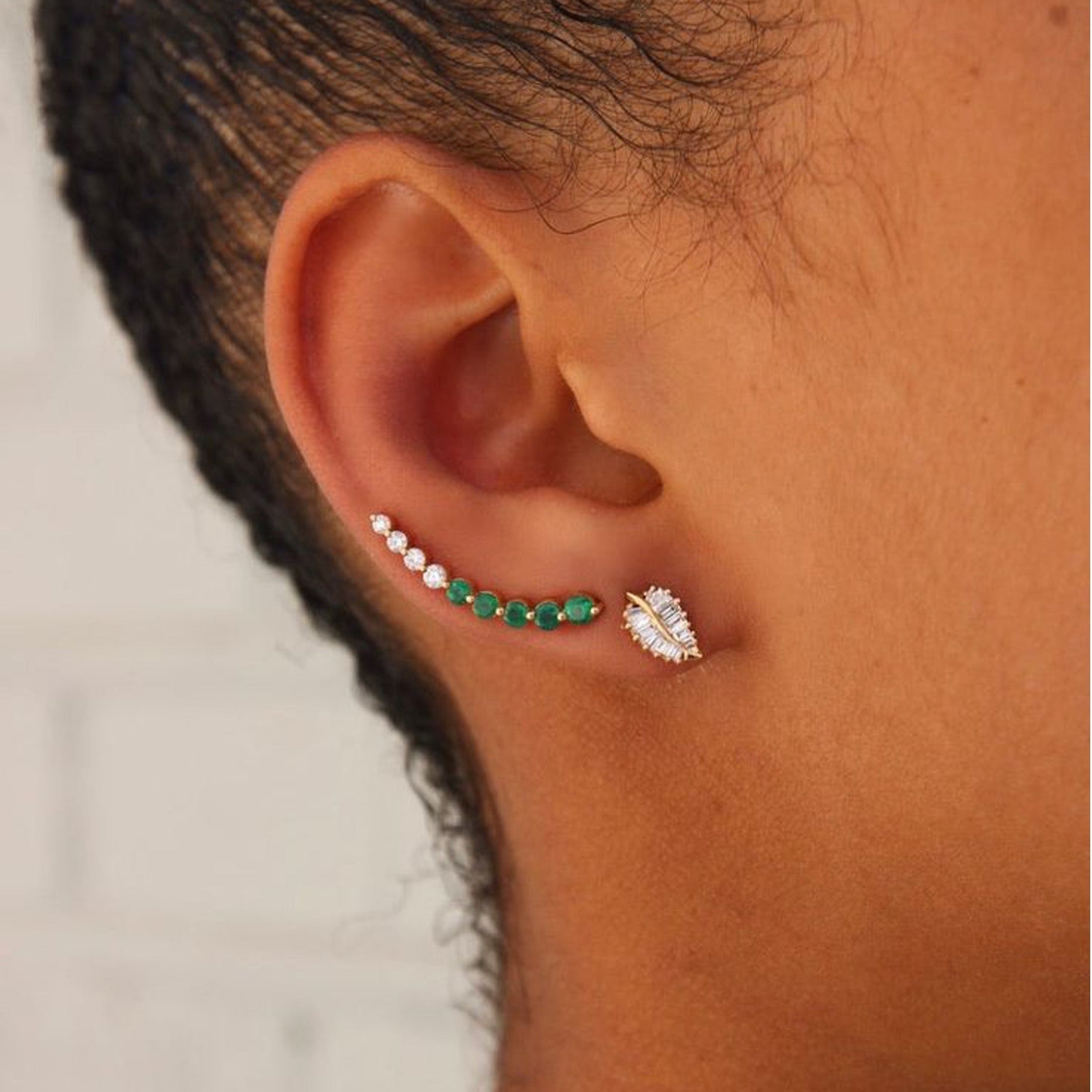 Leaves Diamond Studs