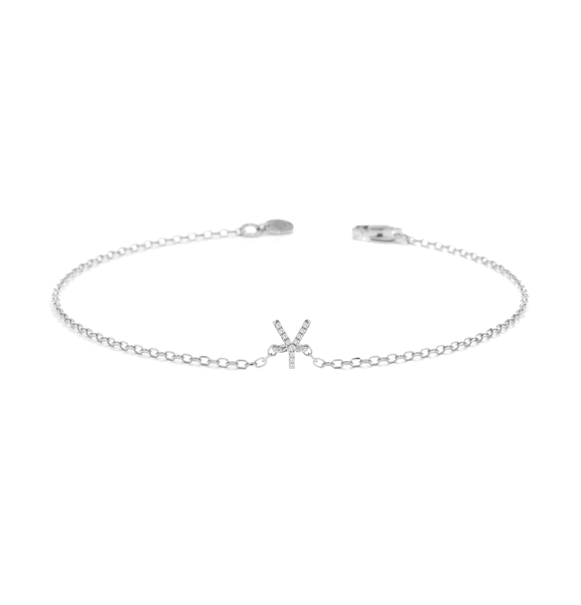Alphabet Diamond Bracelet
