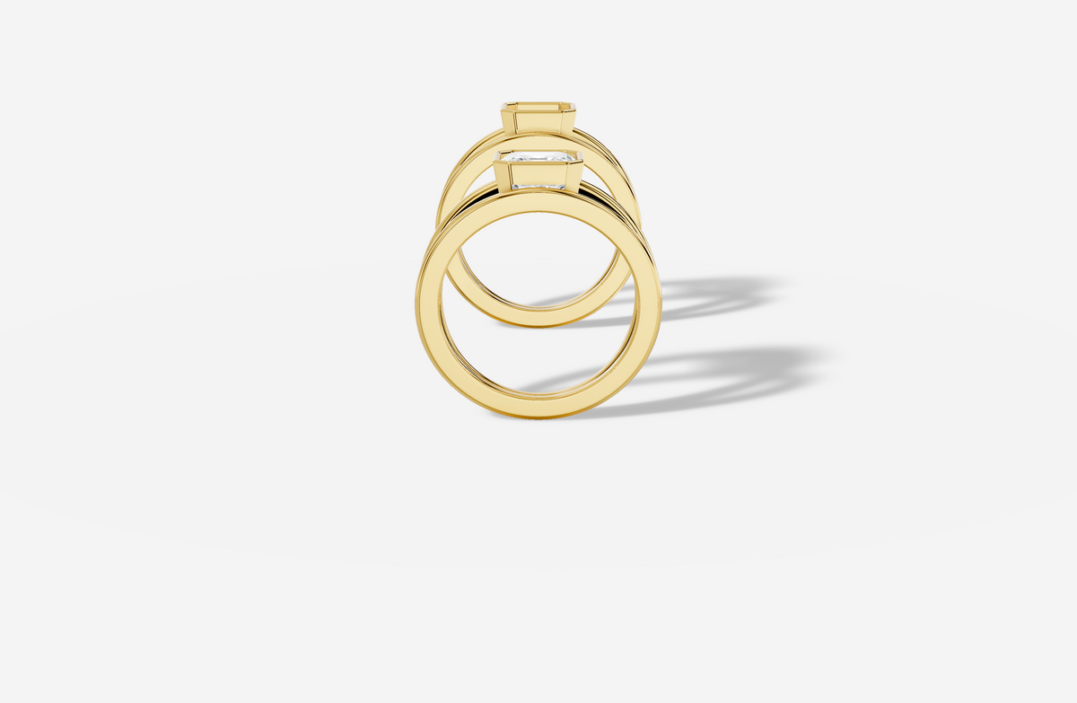 The Jane Lab Asscher Pinky Ring