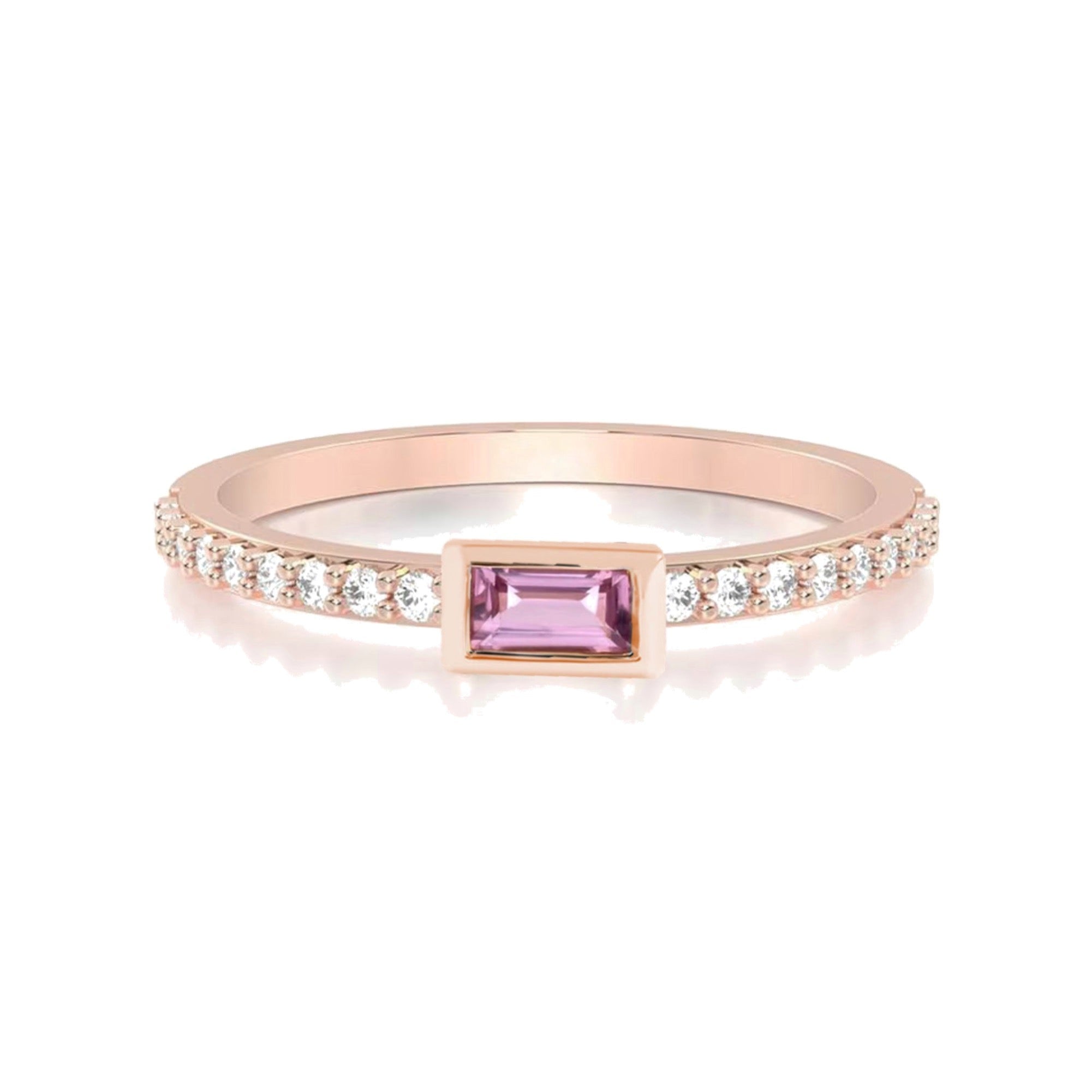 Zarina Bezel Pink Sapphire Ring