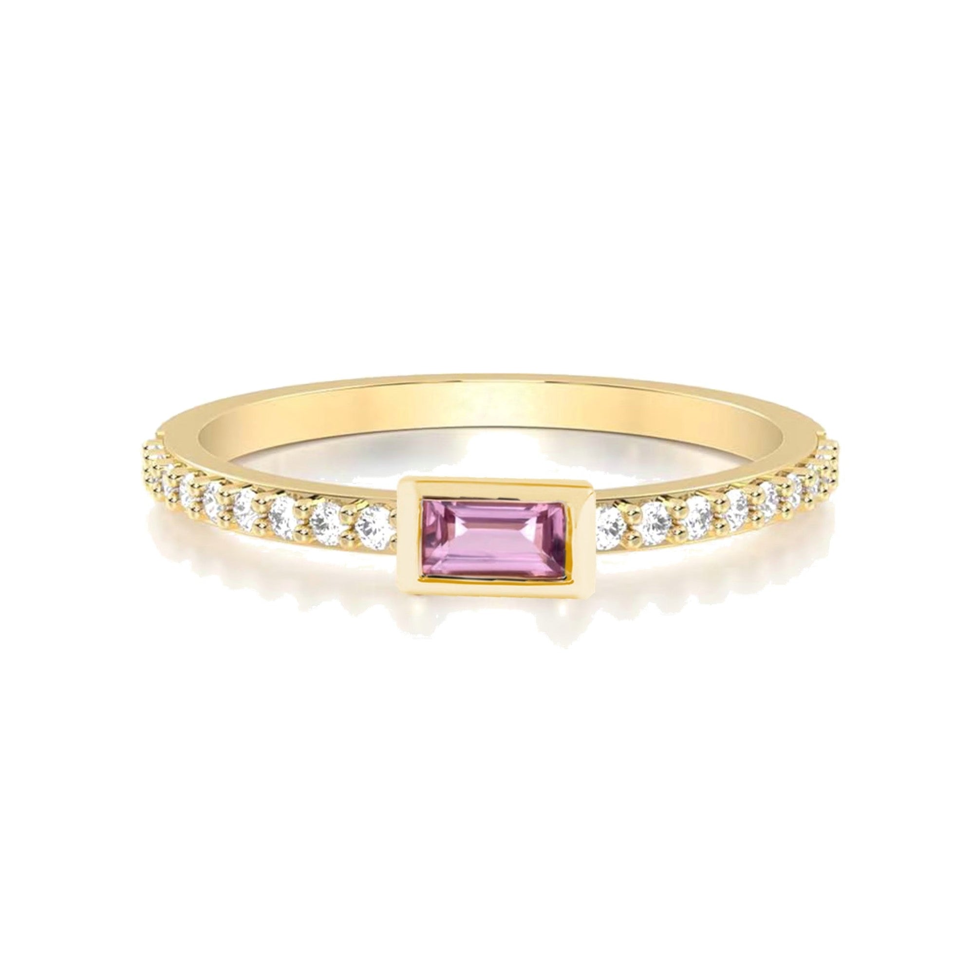 Zarina Bezel Pink Sapphire Ring