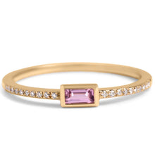 Load image into Gallery viewer, Zarina Bezel Pink Sapphire Ring
