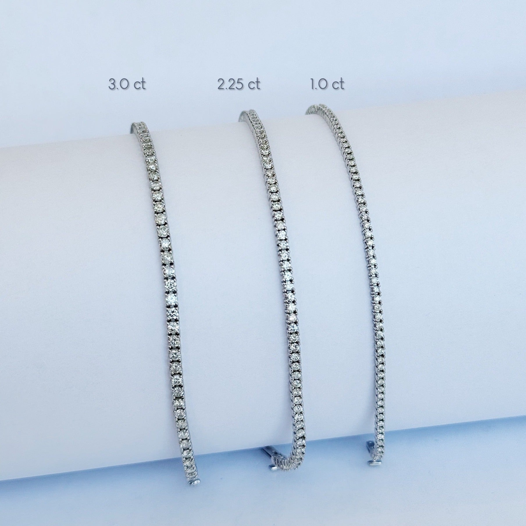 14KG Richie Diamond Tennis Bracelet 3.0 ct.