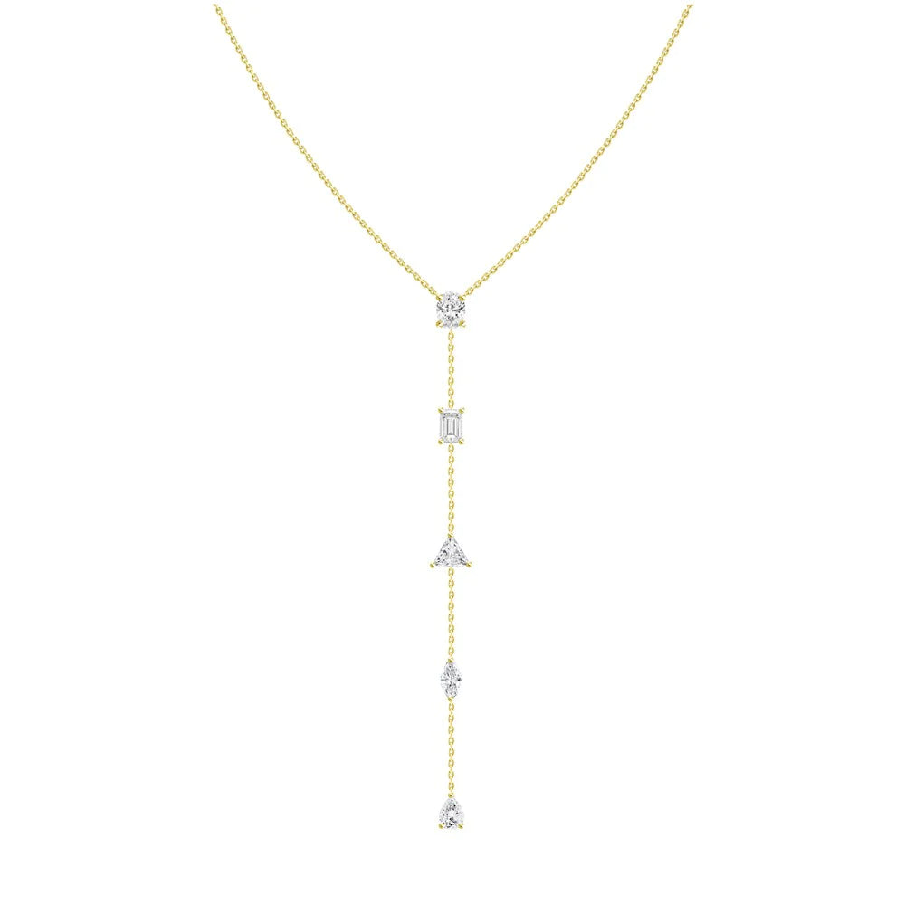 Alessandra Diamond Lariat Necklace
