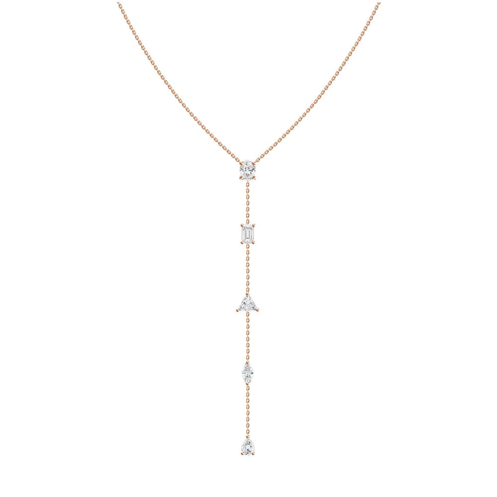 Alessandra Diamond Lariat Necklace