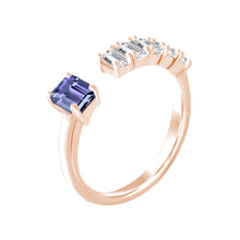 Load image into Gallery viewer, Anahi Blue Sapphire Diamond Ring
