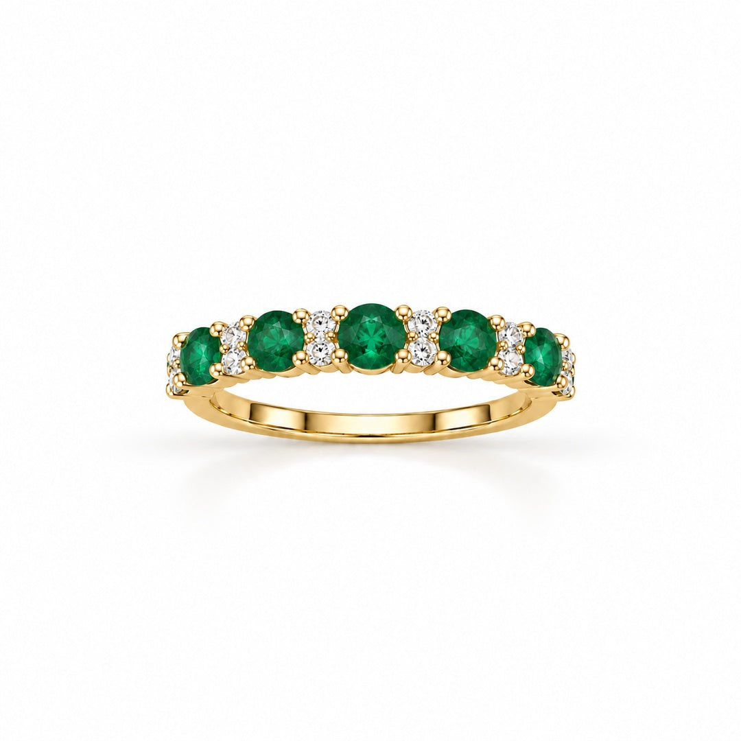 Allegra Emerald Diamond Ring