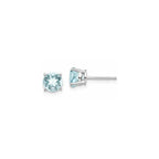 Luisa Round Aquamarine Piercings (One Earring)